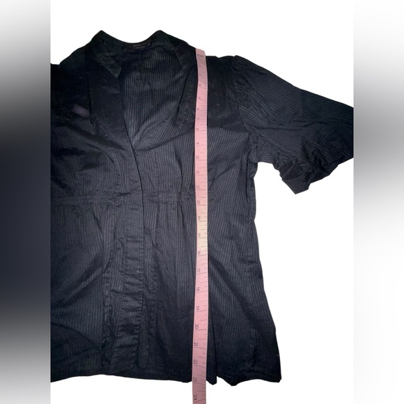 BCBGMaxAzria Black Button Down Blouse Size Small - Picture 4 of 6